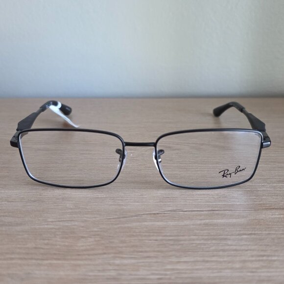 Ray-Ban RB6284 Black Metal Rectangular Eyeglass Frames 55-17